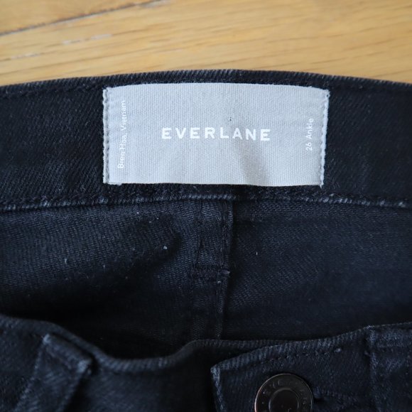 Everlane High Rise Skinny Ankle Black Jeans, Size 26 - Picture 6 of 13